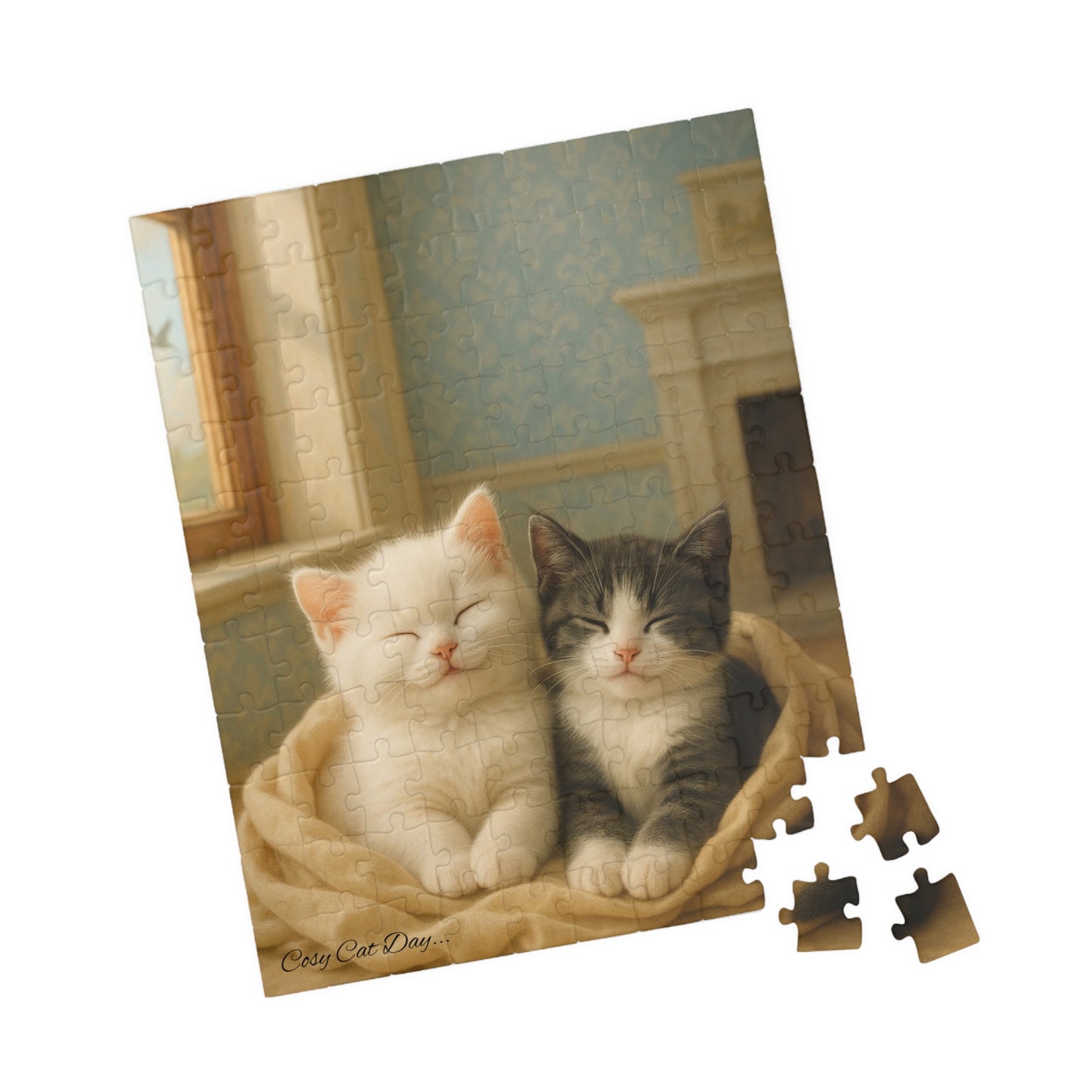 A Nap for Two - Cozy Cats Day - One puzzle, two peaceful hearts. - 110 to 525 Pieces - Perfect Gift for Cat Lovers