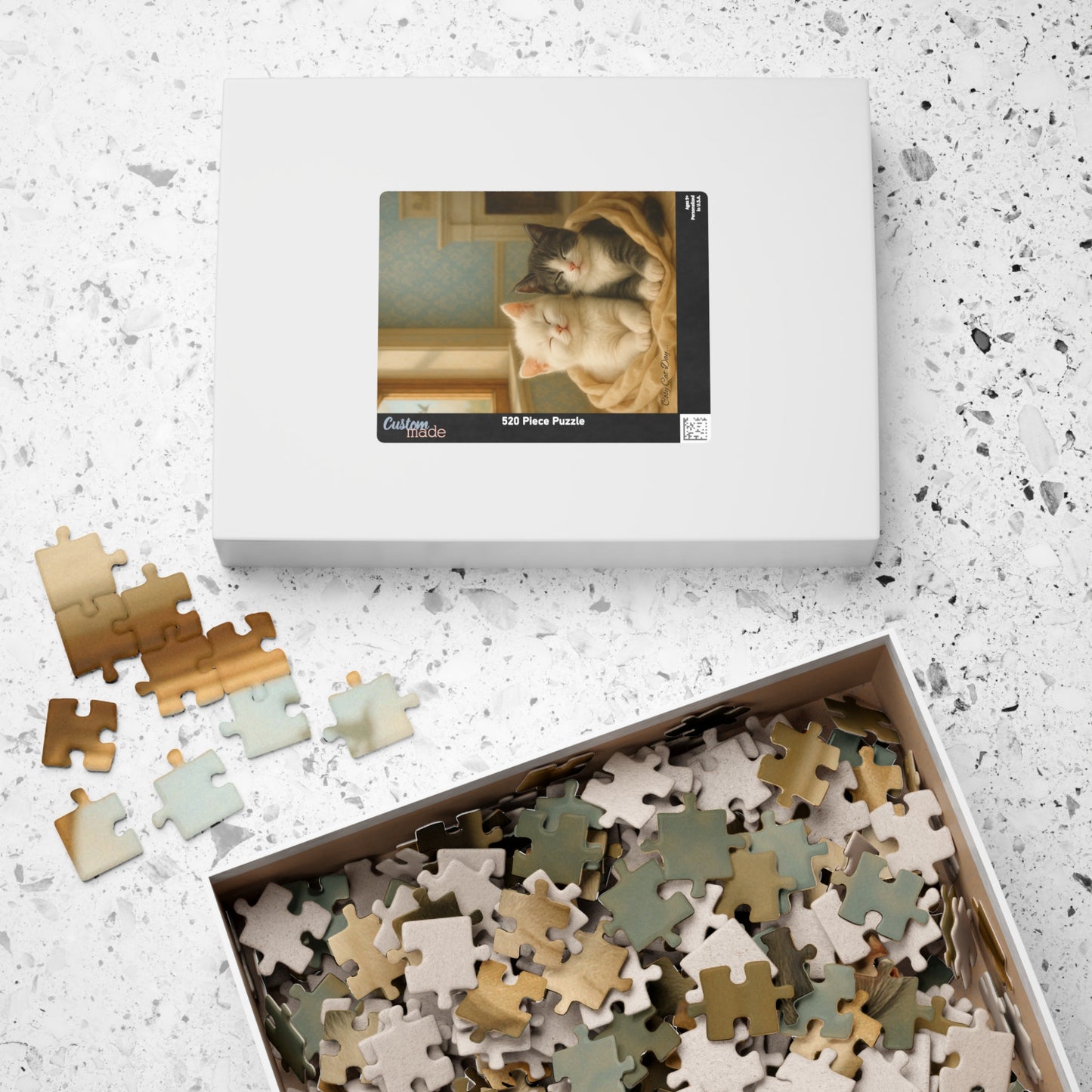 A Nap for Two - Cozy Cats Day - One puzzle, two peaceful hearts. - 110 to 525 Pieces - Perfect Gift for Cat Lovers