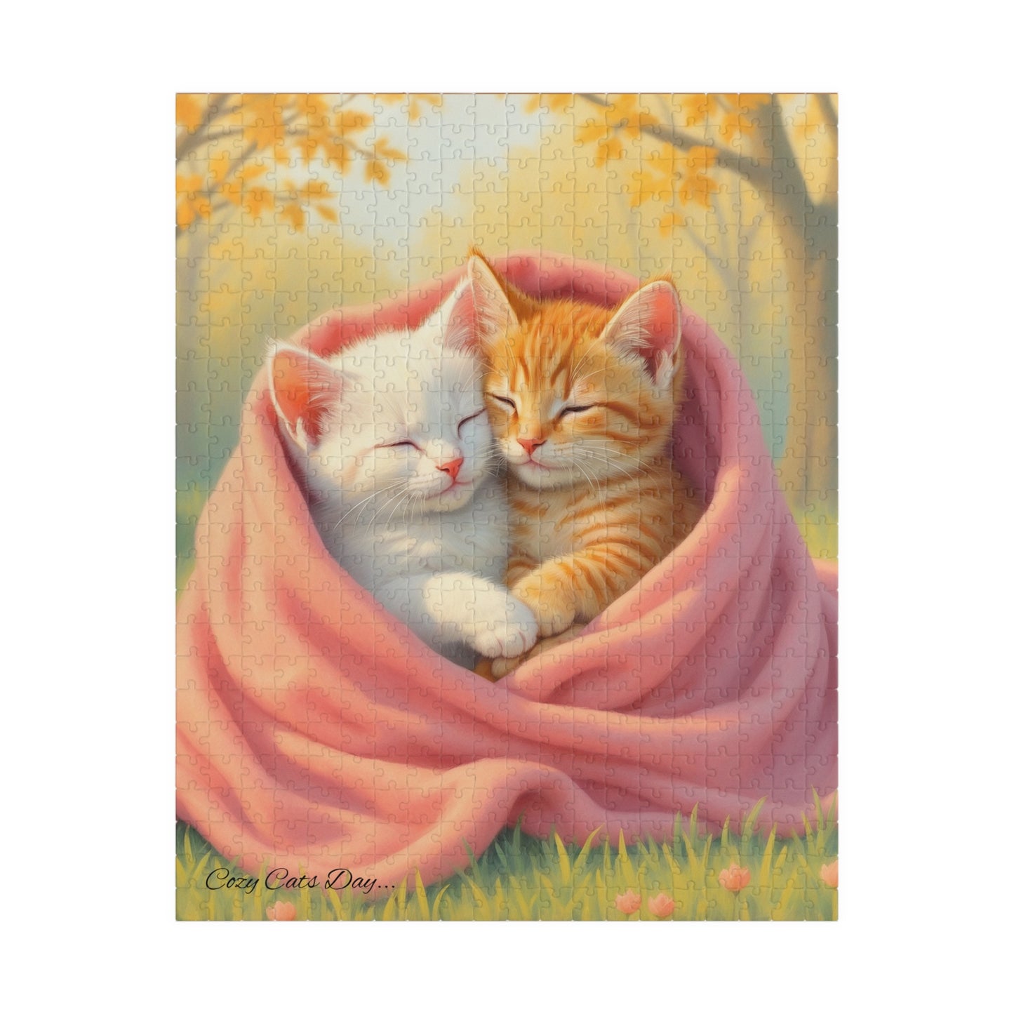 Held Tight in the Heart of Autumn - 110 to 520 Pieces - Perfect Gift for Cat Lovers