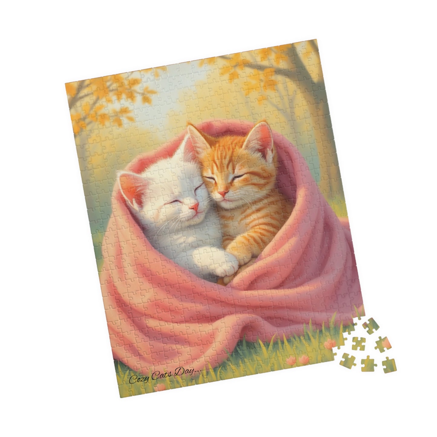 Held Tight in the Heart of Autumn - 110 to 520 Pieces - Perfect Gift for Cat Lovers