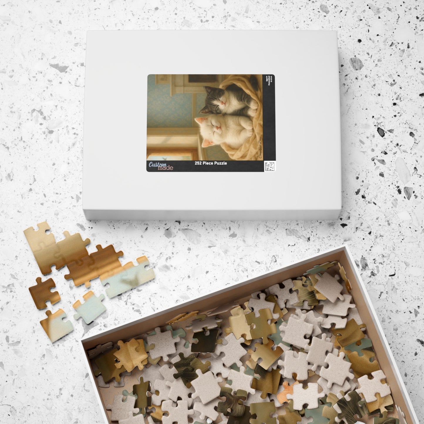 A Nap for Two - Cozy Cats Day - One puzzle, two peaceful hearts. - 110 to 525 Pieces - Perfect Gift for Cat Lovers