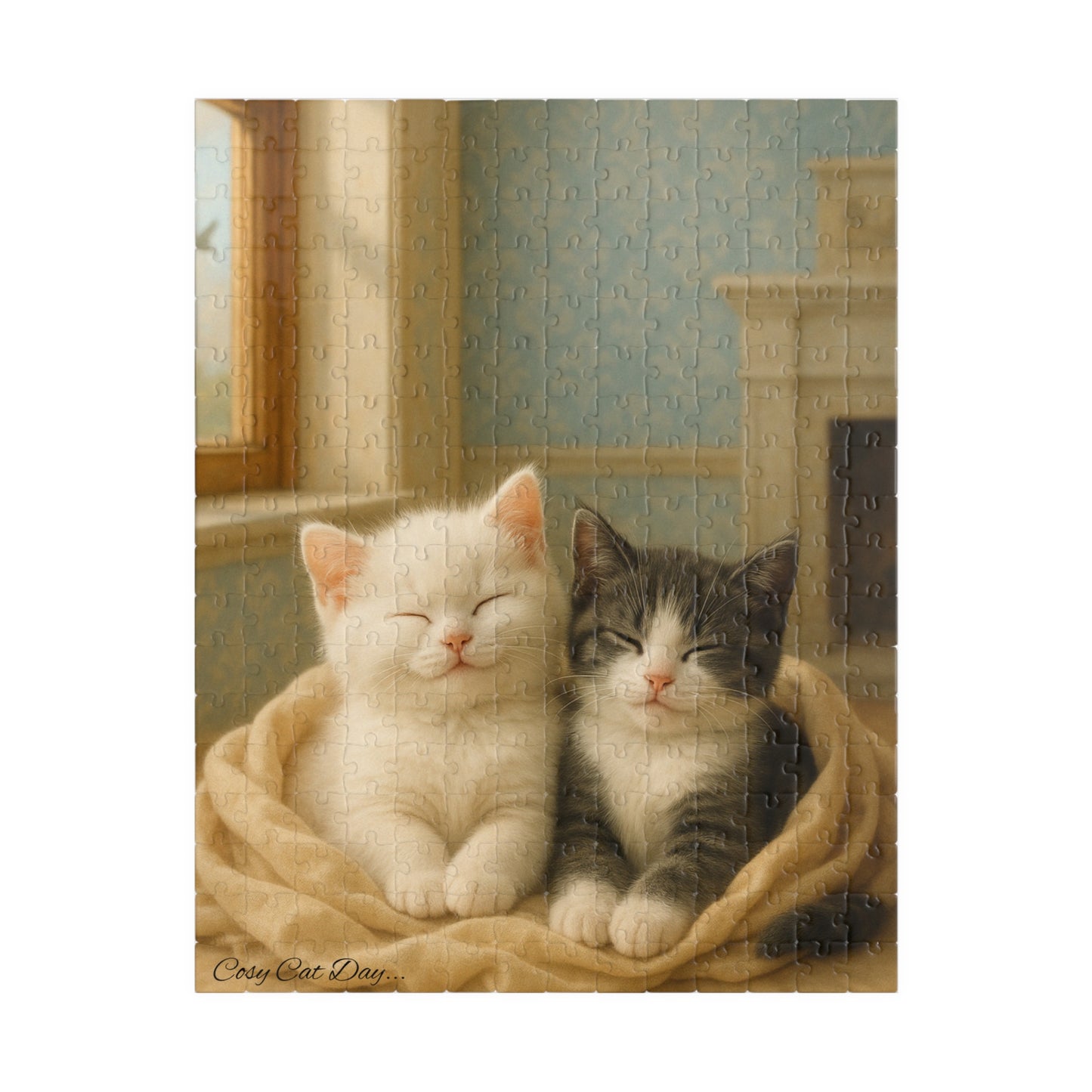 A Nap for Two - Cozy Cats Day - One puzzle, two peaceful hearts. - 110 to 525 Pieces - Perfect Gift for Cat Lovers