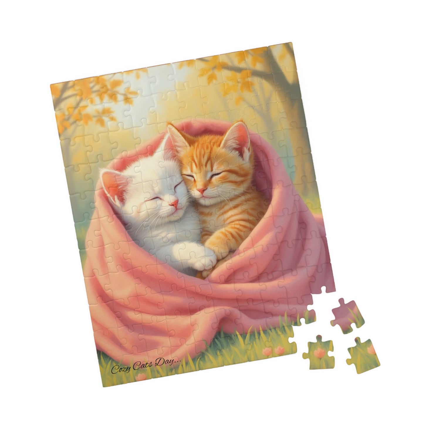 Held Tight in the Heart of Autumn - 110 to 520 Pieces - Perfect Gift for Cat Lovers