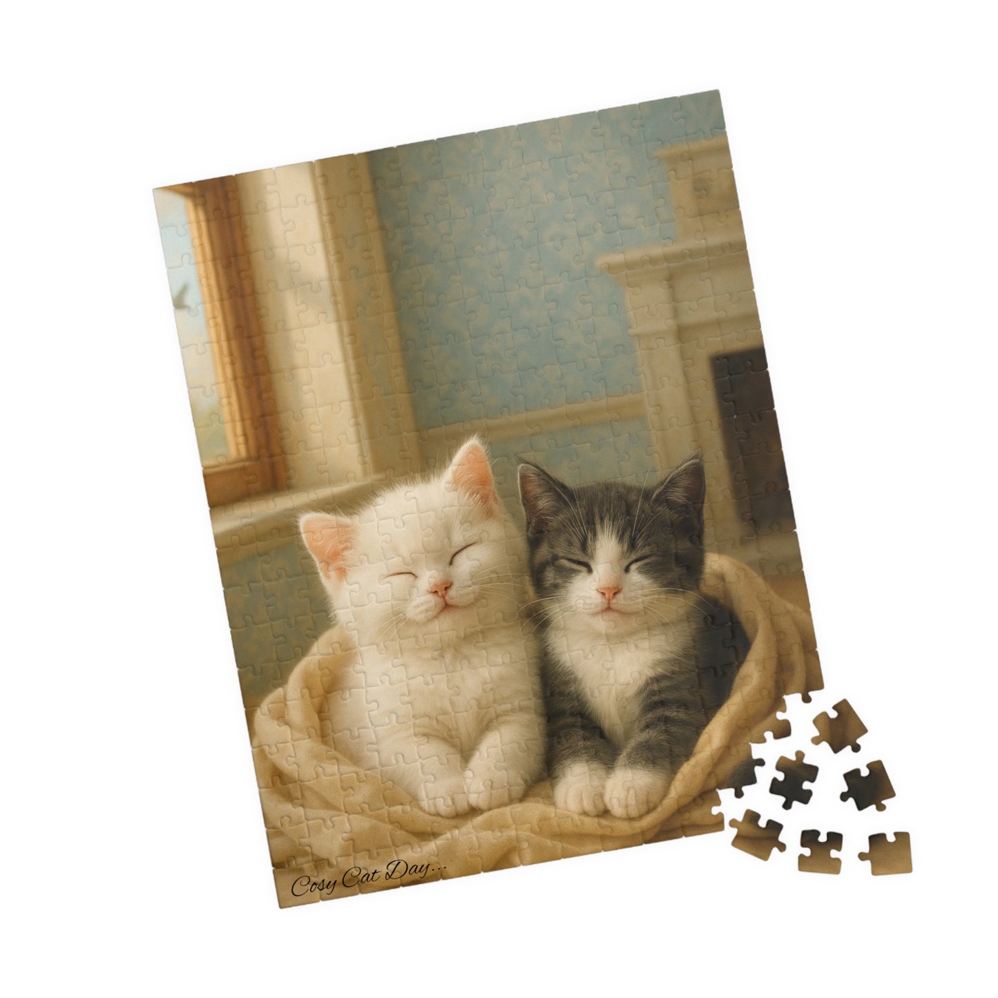 A Nap for Two - Cozy Cats Day - One puzzle, two peaceful hearts. - 110 to 525 Pieces - Perfect Gift for Cat Lovers