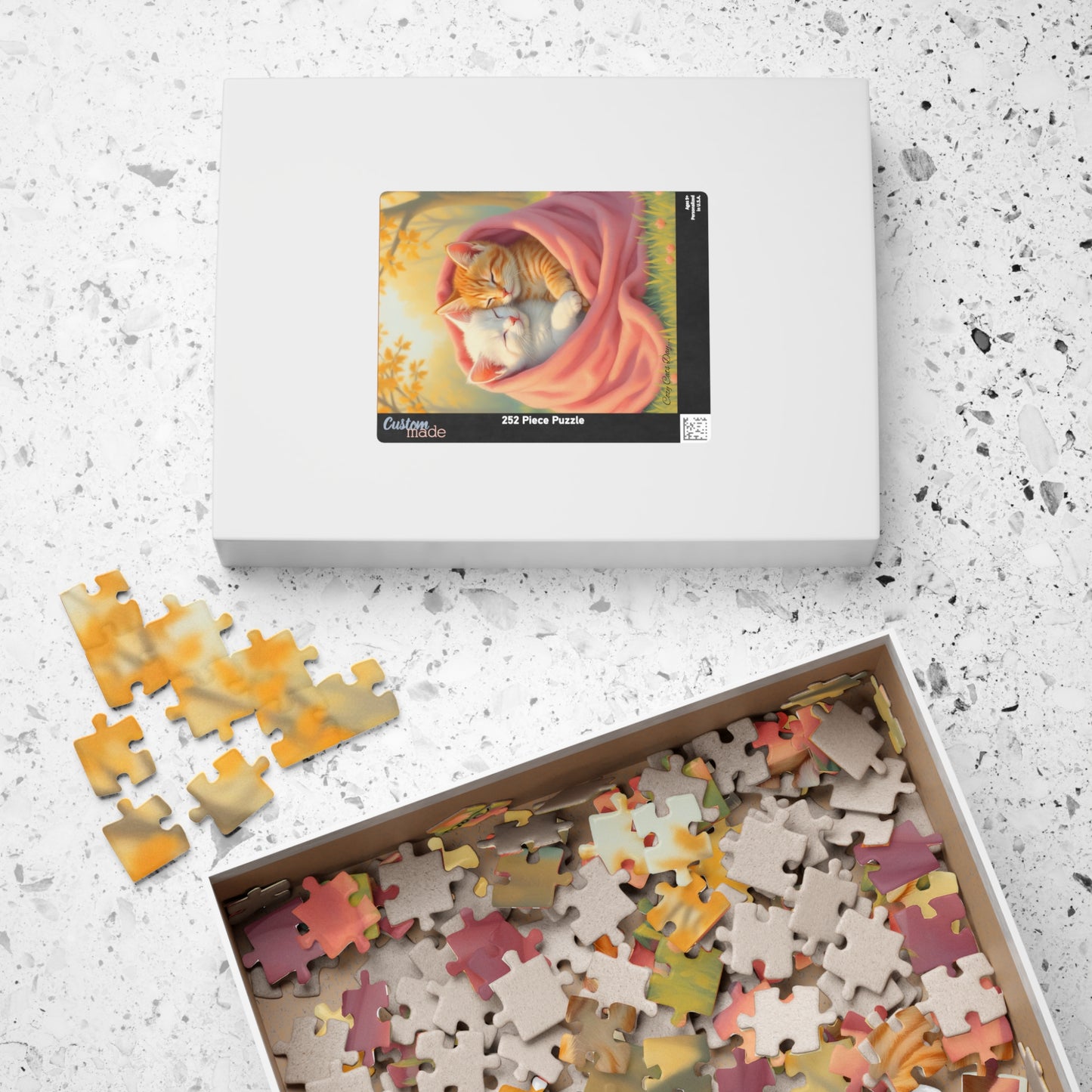 Held Tight in the Heart of Autumn - 110 to 520 Pieces - Perfect Gift for Cat Lovers