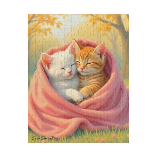 Held Tight in the Heart of Autumn - 110 to 520 Pieces - Perfect Gift for Cat Lovers