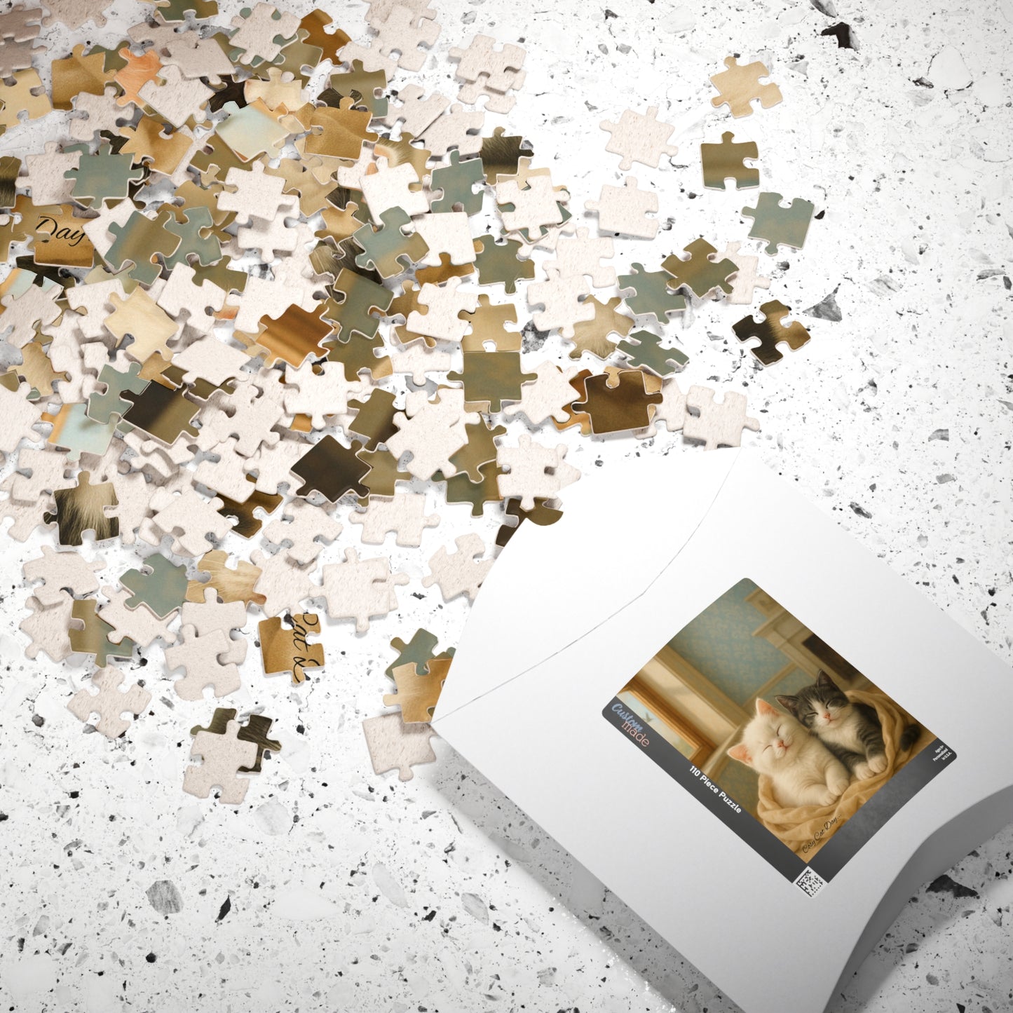 A Nap for Two - Cozy Cats Day - One puzzle, two peaceful hearts. - 110 to 525 Pieces - Perfect Gift for Cat Lovers