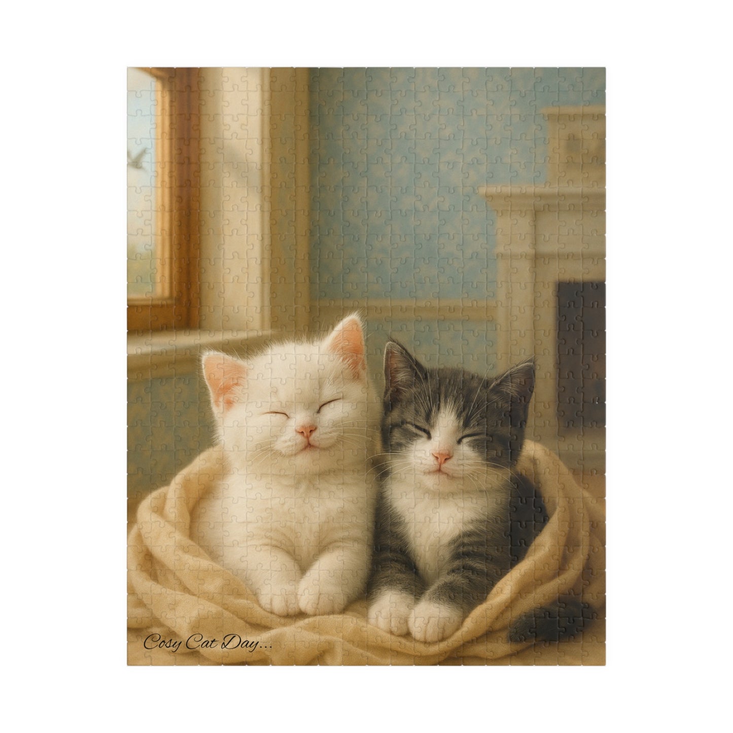 A Nap for Two - Cozy Cats Day - One puzzle, two peaceful hearts. - 110 to 525 Pieces - Perfect Gift for Cat Lovers