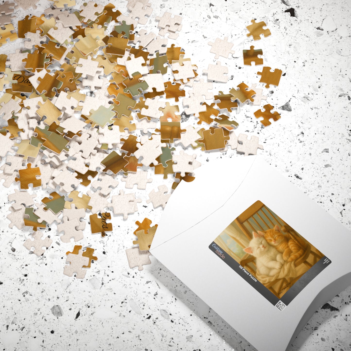Swaying all the way to the sky - One puzzle, two peaceful hearts. - 110 to 525 Pieces - Perfect Gift for Cat Lovers