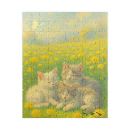 Kittens in the Dandelion Breeze - 110 to 520 Pieces - Perfect Gift for Cat Lovers