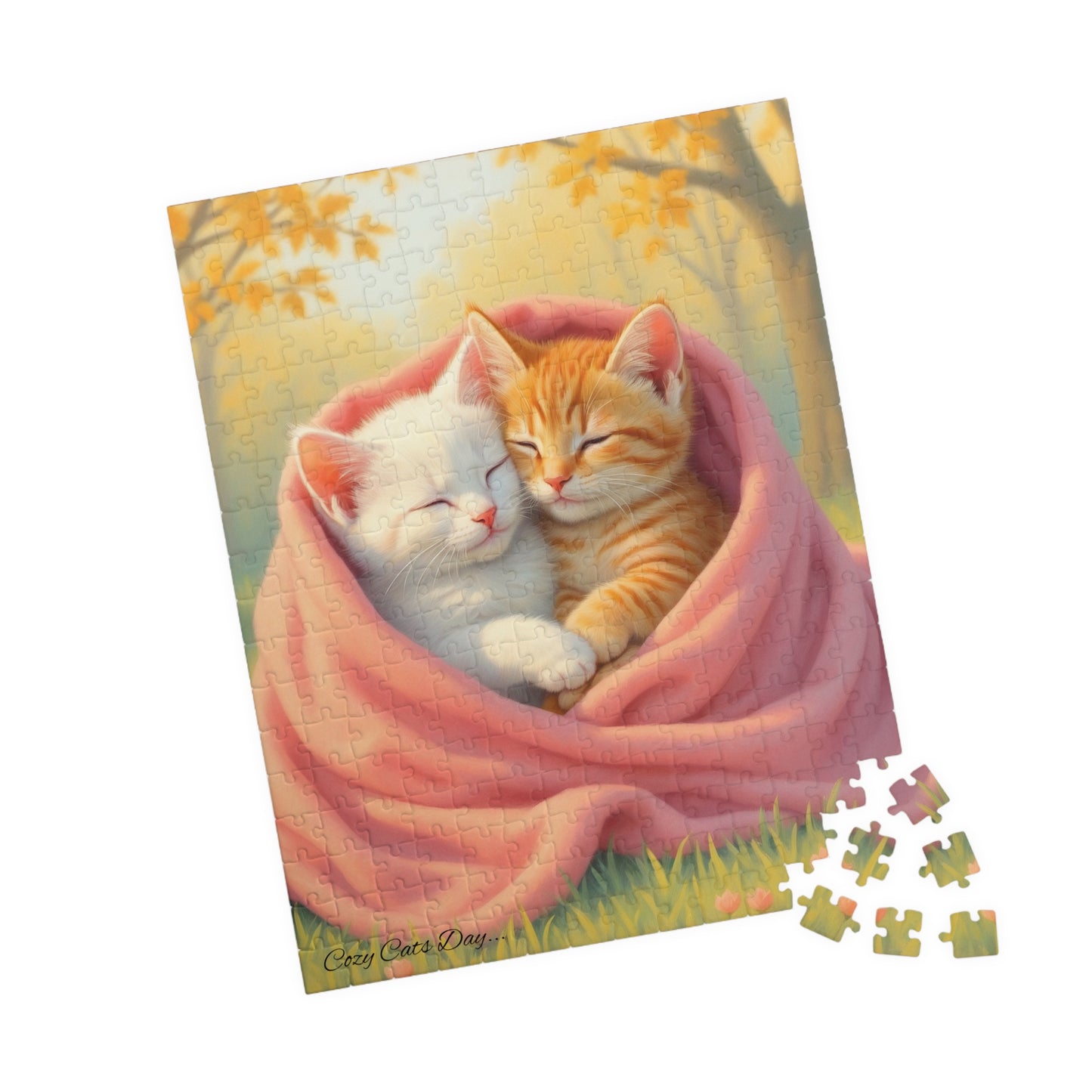 Held Tight in the Heart of Autumn - 110 to 520 Pieces - Perfect Gift for Cat Lovers