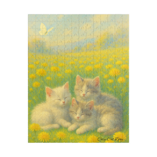 Kittens in the Dandelion Breeze - 110 to 520 Pieces - Perfect Gift for Cat Lovers