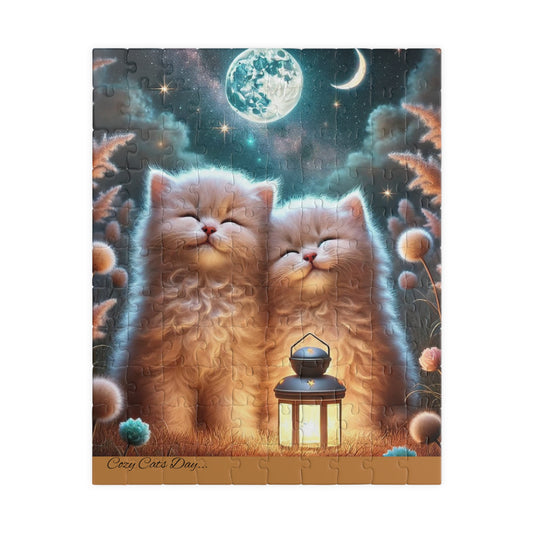 Moonlit Whiskers - 110 to 520 Pieces - Perfect Gift for Cat Lovers