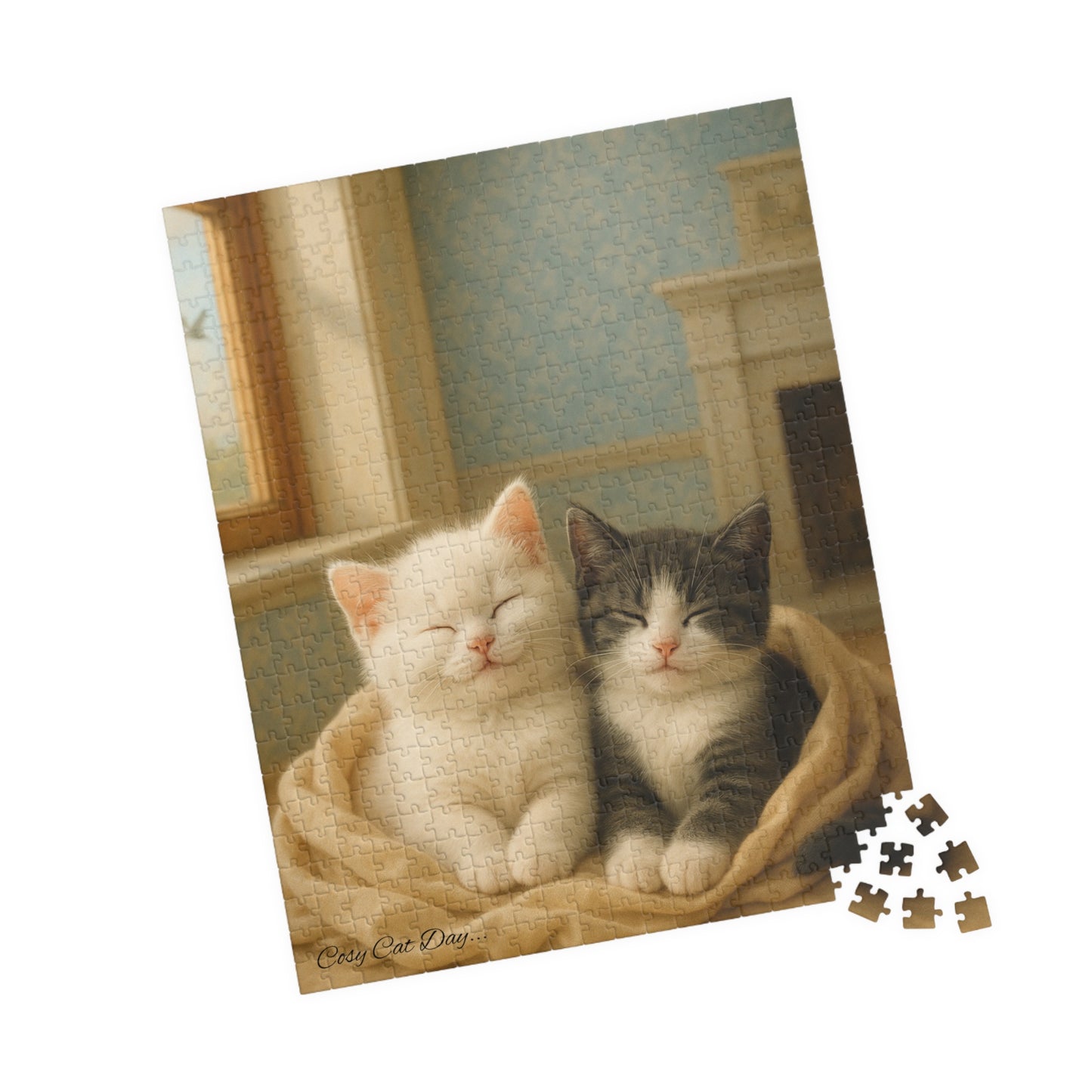 A Nap for Two - Cozy Cats Day - One puzzle, two peaceful hearts. - 110 to 525 Pieces - Perfect Gift for Cat Lovers