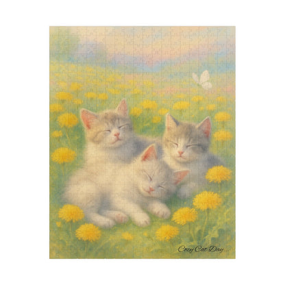 A Nap in Dandelion Dreams - 110 to 520 Pieces - Perfect Gift for Cat Lovers