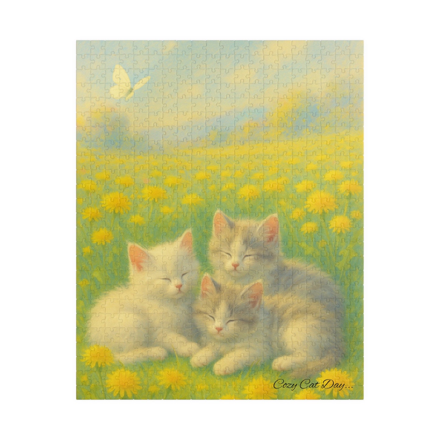 Kittens in the Dandelion Breeze - 110 to 520 Pieces - Perfect Gift for Cat Lovers
