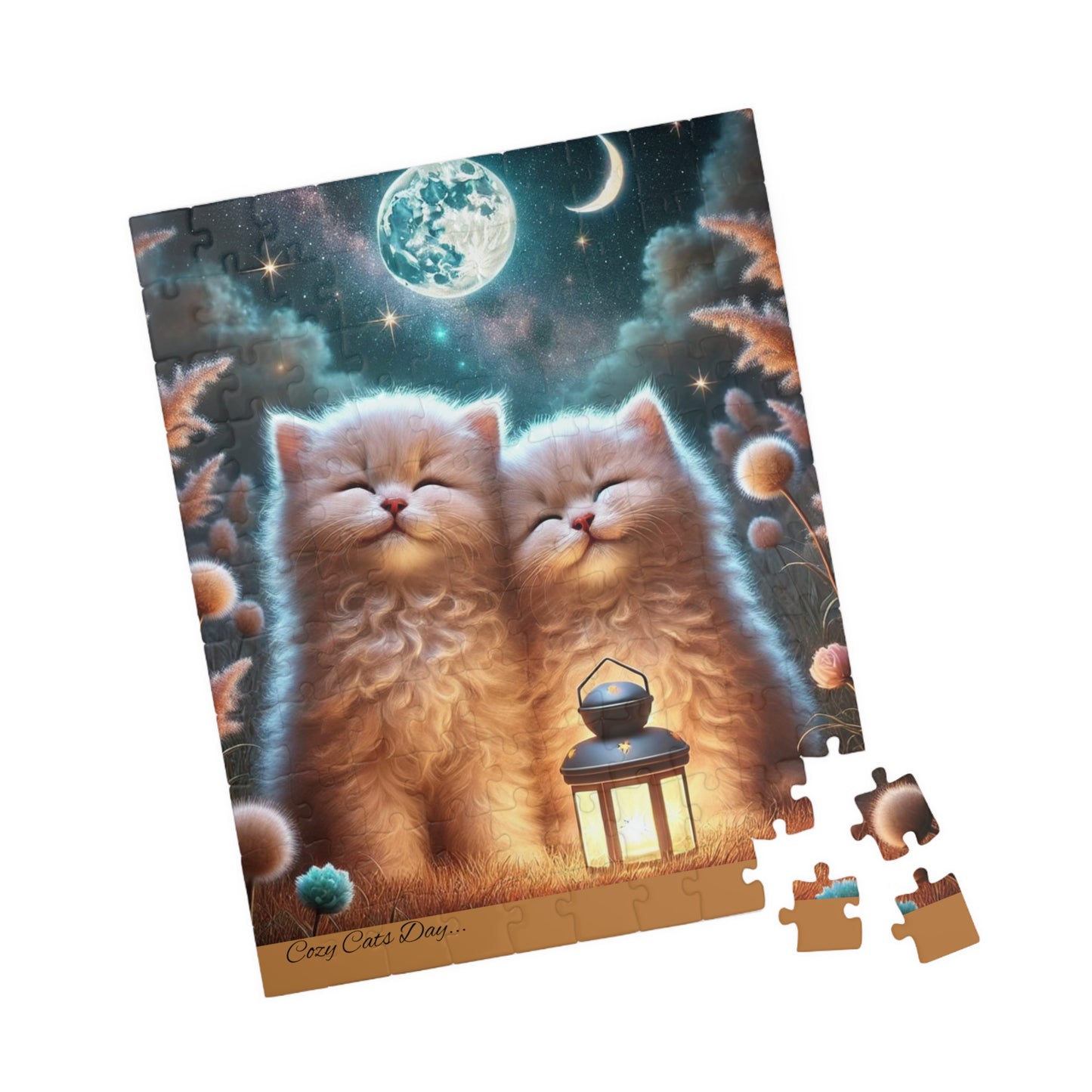 Moonlit Whiskers - 110 to 520 Pieces - Perfect Gift for Cat Lovers