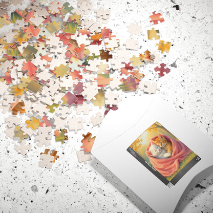 Held Tight in the Heart of Autumn - 110 to 520 Pieces - Perfect Gift for Cat Lovers