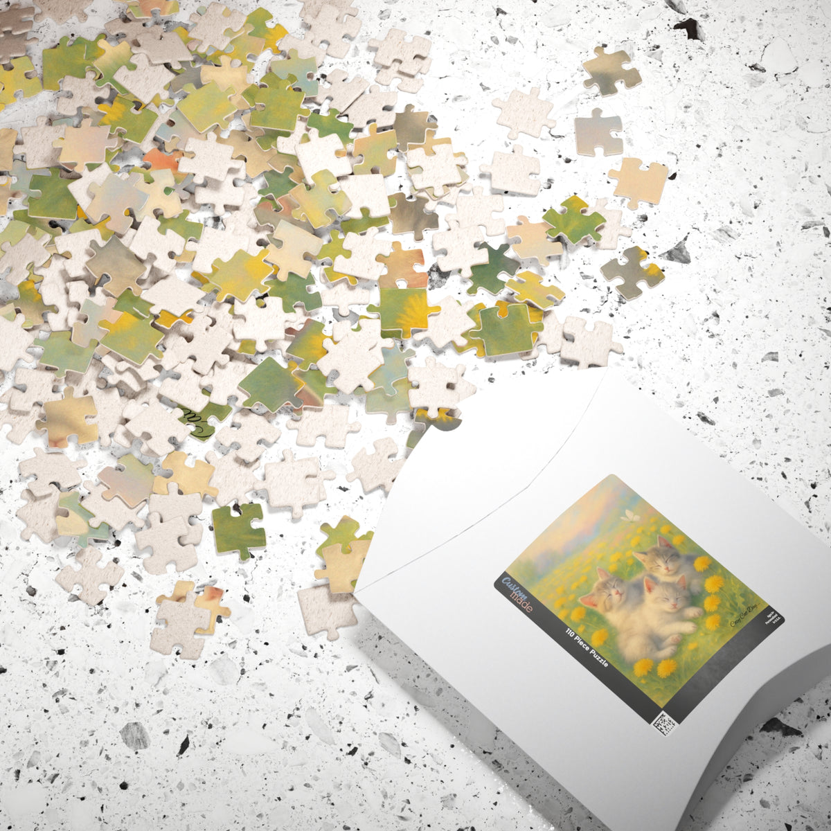 A Nap in Dandelion Dreams - 110 to 520 Pieces - Perfect Gift for Cat Lovers