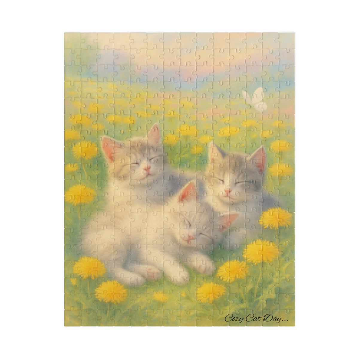 A Nap in Dandelion Dreams - 110 to 520 Pieces - Perfect Gift for Cat Lovers
