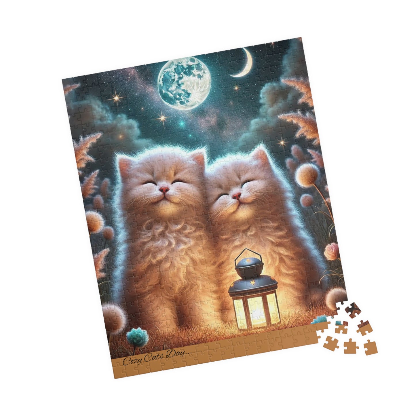 Moonlit Whiskers - 110 to 520 Pieces - Perfect Gift for Cat Lovers