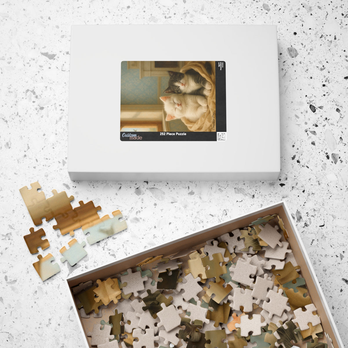 A Nap for Two - Cozy Cats Day - One puzzle, two peaceful hearts. - 110 to 525 Pieces - Perfect Gift for Cat Lovers