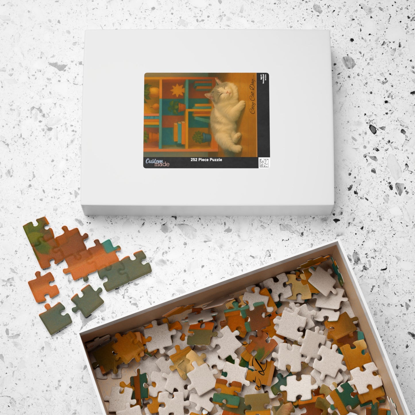 The Bookshelf Nap - 110 to 525 Pieces - Perfect Gift for Cat Lovers