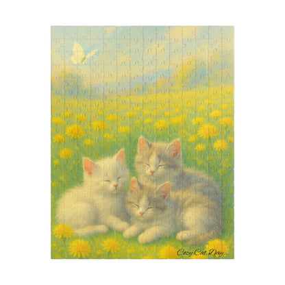 Kittens in the Dandelion Breeze - 110 to 520 Pieces - Perfect Gift for Cat Lovers