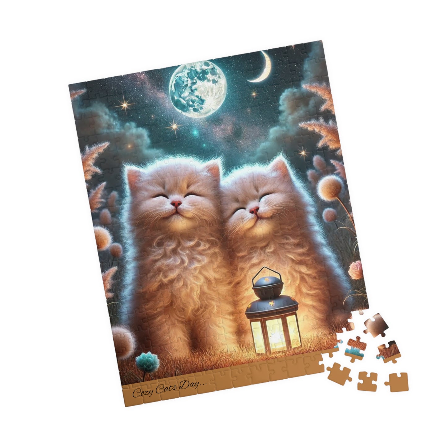 Moonlit Whiskers - 110 to 520 Pieces - Perfect Gift for Cat Lovers