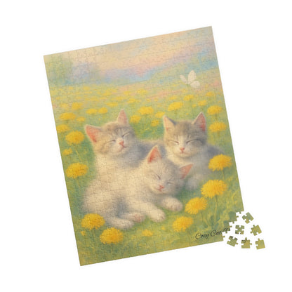 A Nap in Dandelion Dreams - 110 to 520 Pieces - Perfect Gift for Cat Lovers